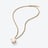 Tr&egrave;fle Gold Plated Necklace Baccarat in 18-Karat Gold-Plated White
