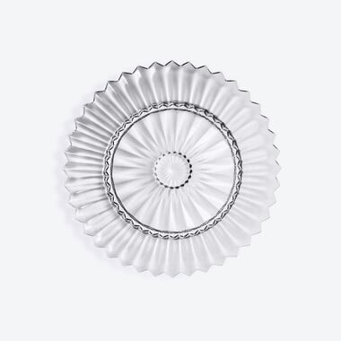 Mille Nuits Plate S Baccarat in Crystal Clear