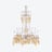Zénith Charleston Chandelier Long (12L) Baccarat in Crystal Yellow