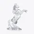 Polygon Pegasus Horse Sculpture Baccarat in Crystal Clear