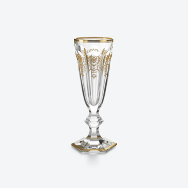 Harcourt Empire Flute Baccarat, Champagne flute in Gold Crystal