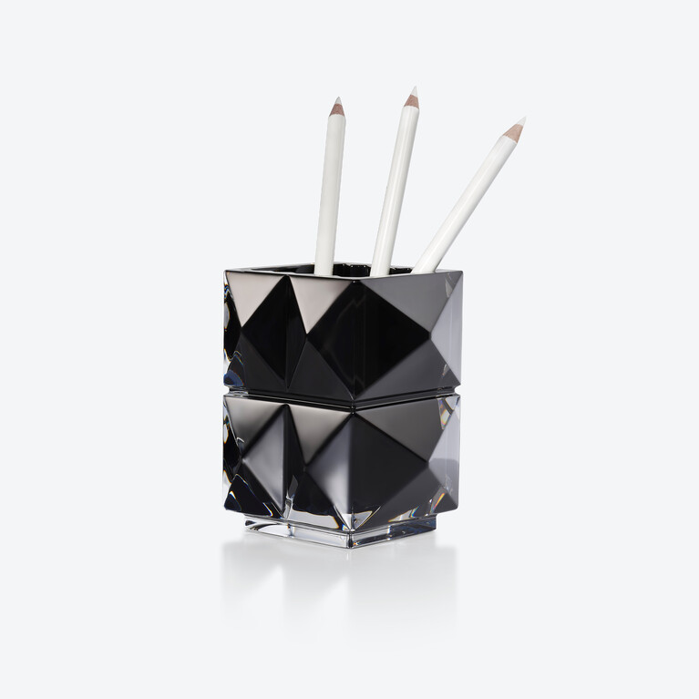 Louxor Pencil Holder Baccarat in Crystal Black View 1