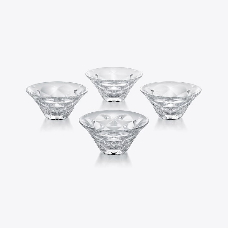 Swing Small Bowls X4 Baccarat in Crystal Clear
