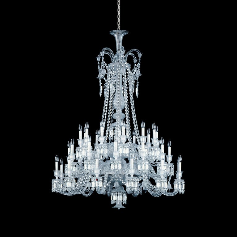 ゼニス シャンデリア ロング (36L) Baccarat、クリアのクリスタル製レビュー 1
