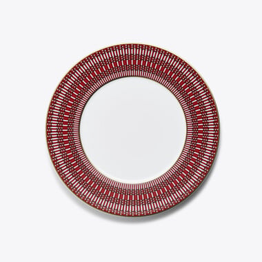 Arcadia Dinner Plates Baccarat in Porcelain Red