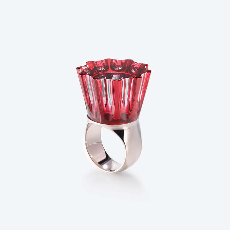 Bague Impératrice l'Eclat de Talleyrand Argent Rouge