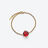 Trèfle Gold Plated Bracelet Iridescent Red