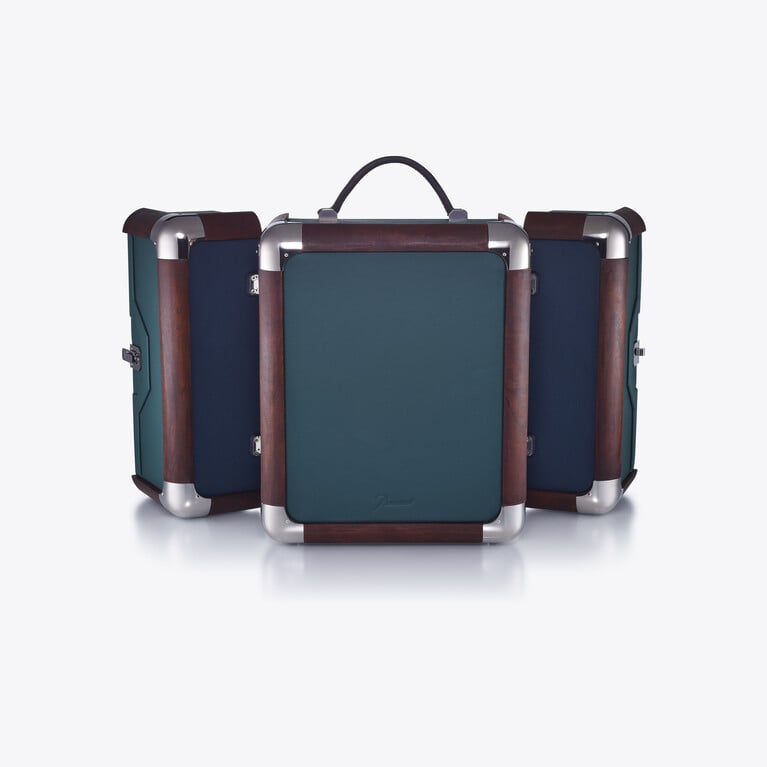 옥타곤 트렁크(Octogone Louxor Trunk) Baccarat, Multicolor 레더로 만든