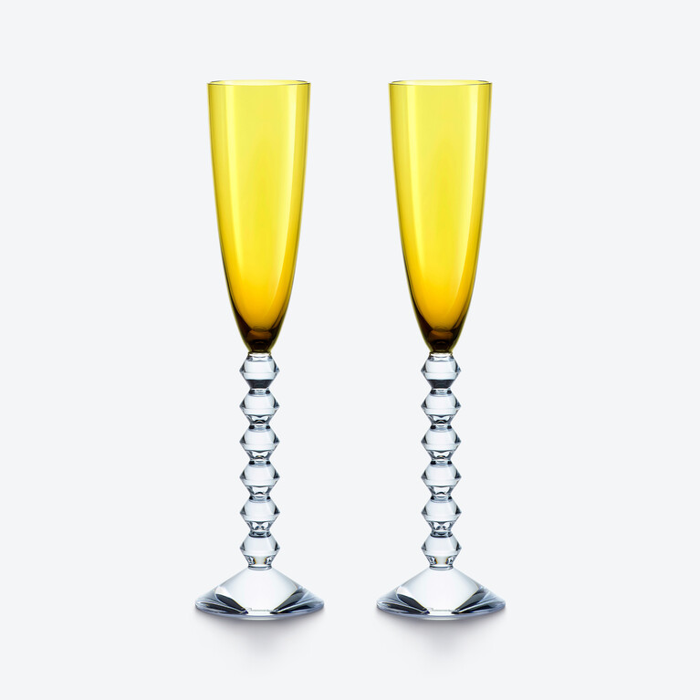 V&eacute;ga Flutissimo Flutes Baccarat, Champagne flute in Crystal Yellow