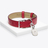 Louxor Pet Collar L Baccarat in Leather Red