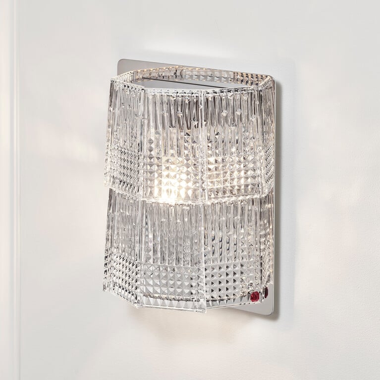 Tuile de Cristal Wall Unit Piccadilly (1L) Baccarat in Crystal Clear