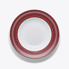 Select Arcadia Deep Plates Baccarat in Porcelain Red