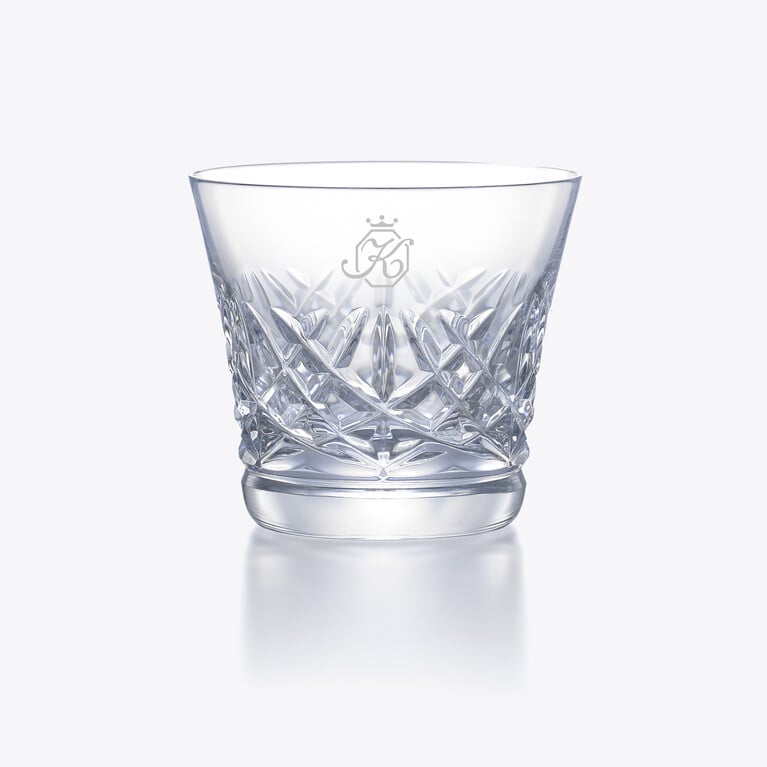 アリア タンブラー 2025（Kイニシャル入り） Baccarat、クリアのクリスタル製