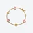 Mini M&eacute;dicis Bracelet Baccarat in 18-Karat Gold-Plated Pink
