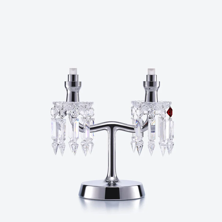 Z&eacute;nith Nomade Lamp (02L) Baccarat in Crystal Silver View 2