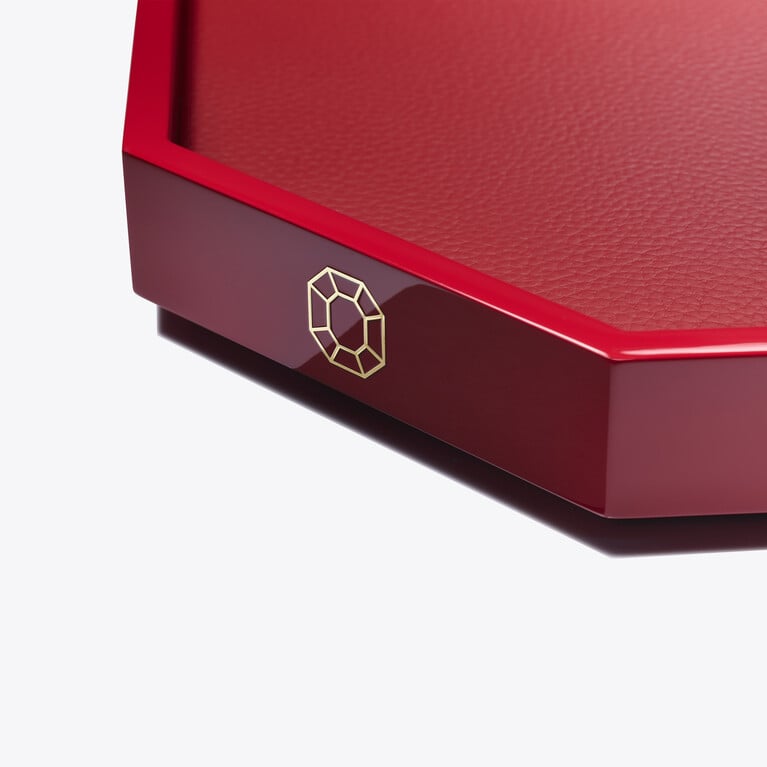 Octogone Tray S Baccarat in Lacquer Red