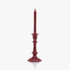 Select Harcourt Candlestick Candle Baccarat in Wax Red