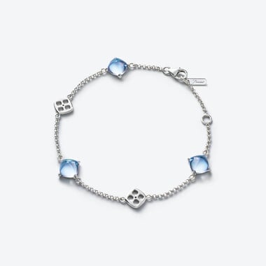 Mini M&eacute;dicis Bracelet Baccarat in Silver Blue