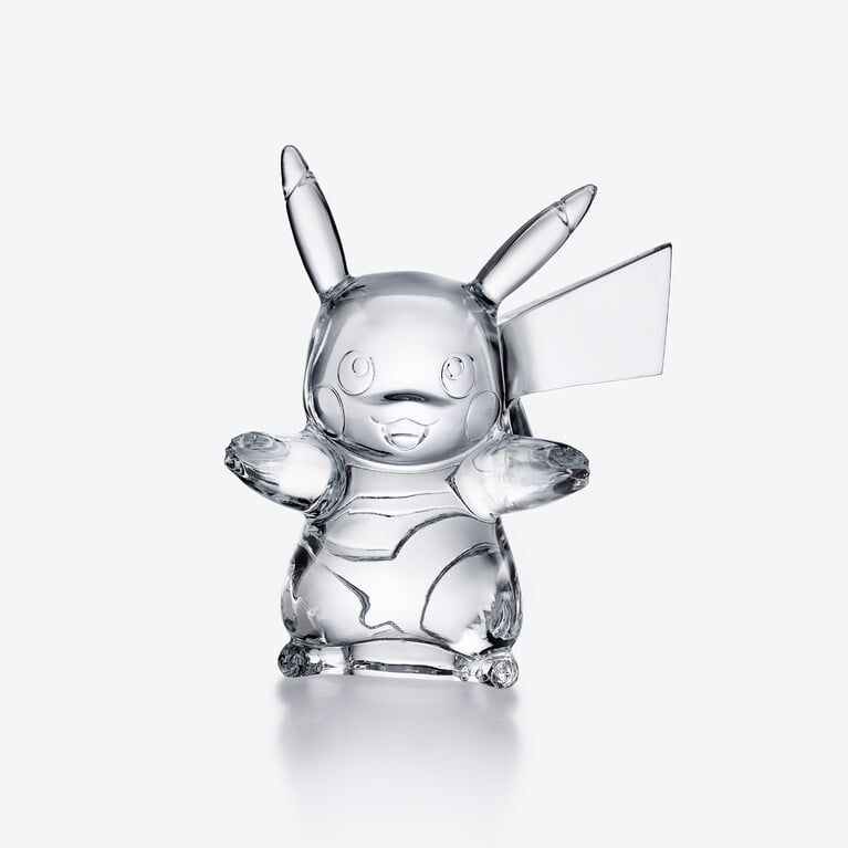 Figurine Pikachu Pok&eacute;mon Baccarat en Cristal Clair Voir 1