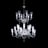Mille Nuits Chandelier Hurricane Shades (24L) Baccarat in Crystal Clear