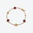 Mini Médicis Bracelet Baccarat in Gold Plated Red