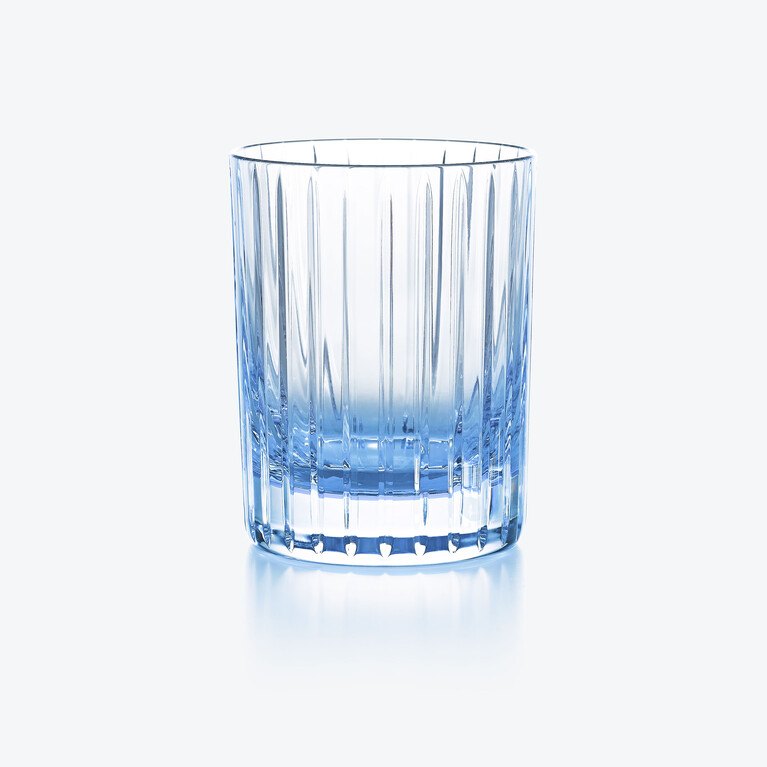 和谐欢乐色彩平底杯 海滨蓝 Baccarat, 蓝色水晶制成