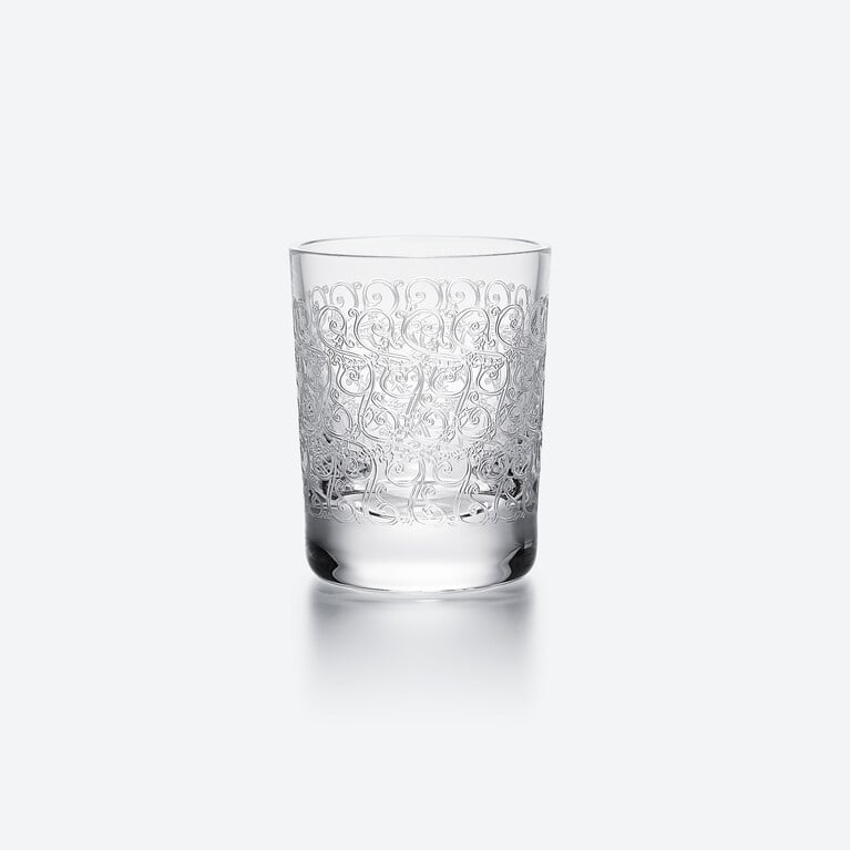 ローハン ショットグラス Baccarat、クリアのクリスタル製のスピリットグラス