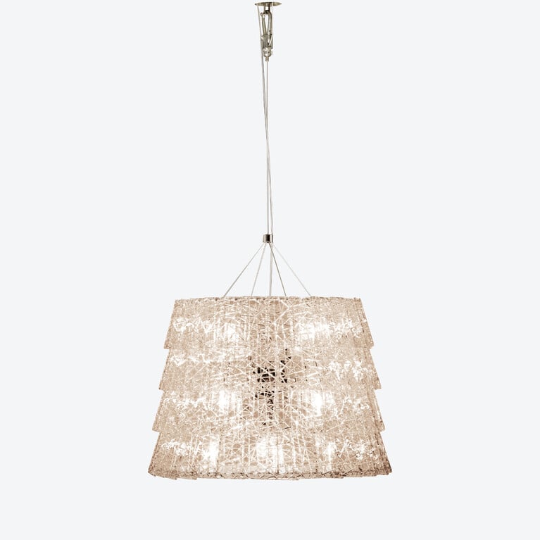 テュイル・ドゥ・クリスタル シャンデリア フローズン M Baccarat、クリアのクリスタル製