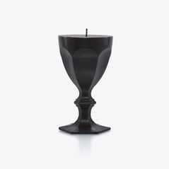 Select Harcourt Glass Candle Baccarat in Wax Black