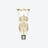 Verrines Tulipe Acanthe Bord Feston Baccarat en Cristal Or