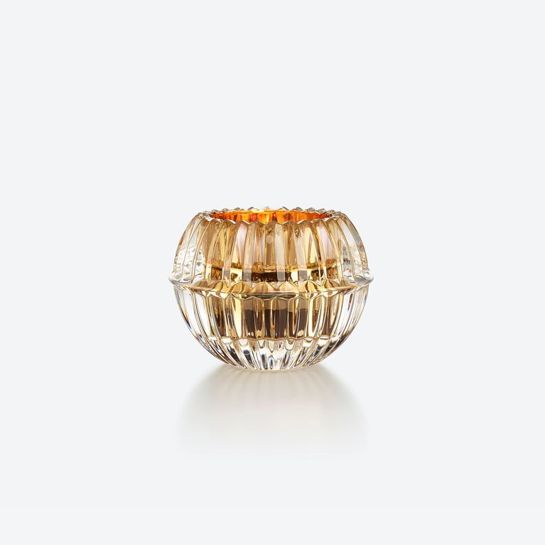 ミルニュイ キャンドルホルダー Baccarat、ゴールドのクリスタル製