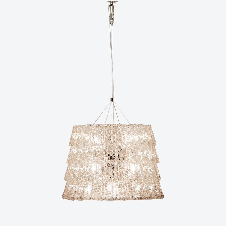 Tuile de Cristal Chandelier Frozen M Baccarat in Crystal Clear View 2