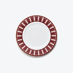 Select Arcadia Dessert Plates Baccarat in Porcelain Red