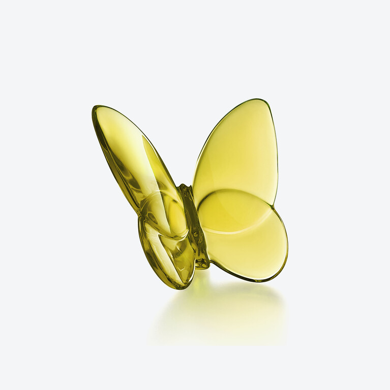 Lucky Butterfly Baccarat in Yellow Crystal