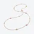 Mini M&eacute;dicis Gold Plated Long Necklace Baccarat in 18-Karat Gold-Plated Pink