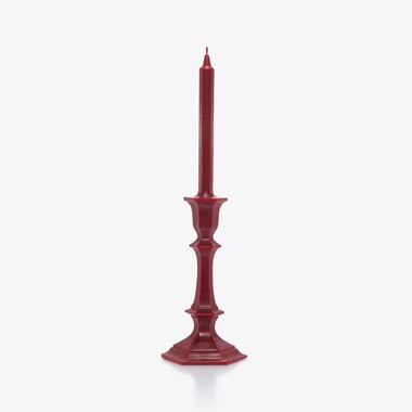 Harcourt Candlestick Candle Baccarat in Wax Red