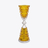 Jarrón New Antique Mirage Baccarat en Cristal Yellow