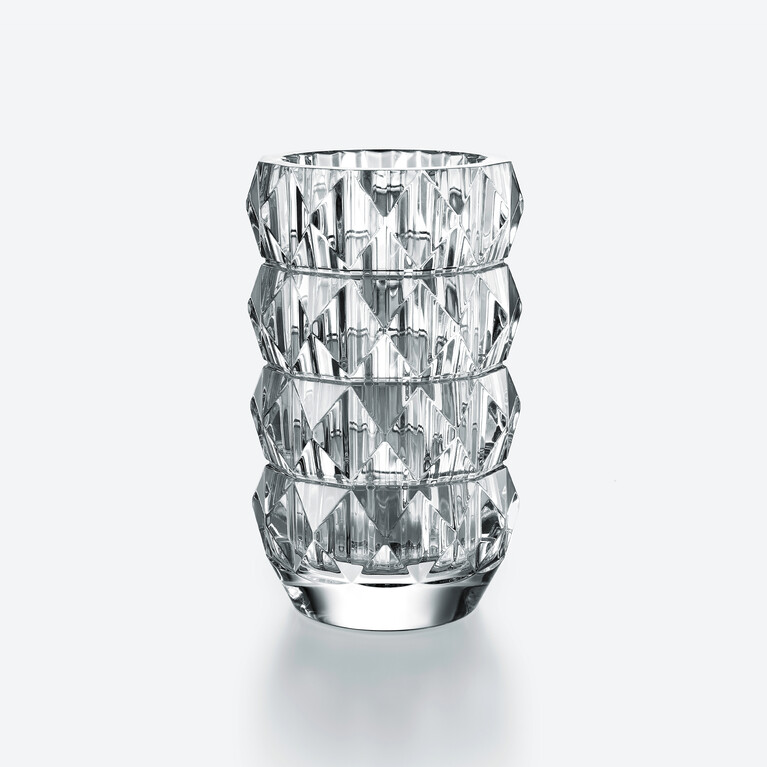 Louxor Round Vase M Clear Baccarat