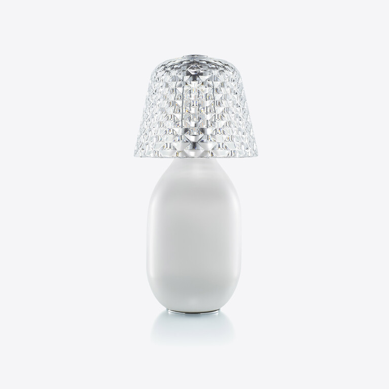 Baby Candy Light Tragbare Lampe Baccarat in Wei&szlig;em Keramik Siehe 2