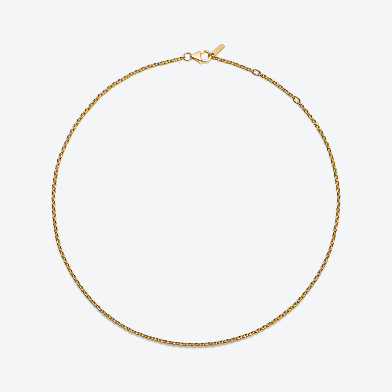 Short Forcat Chain Baccarat in 18-Karat Gold-Plated Silver