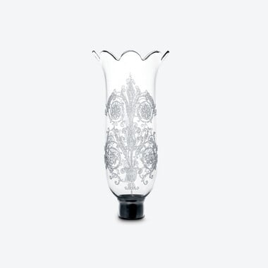 Tulip Hurricane Shades Scalloped Top Acanthus Baccarat in Clear Crystal