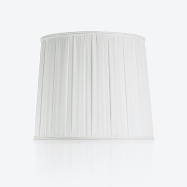 Krysta Lampshade Baccarat in White Taffeta