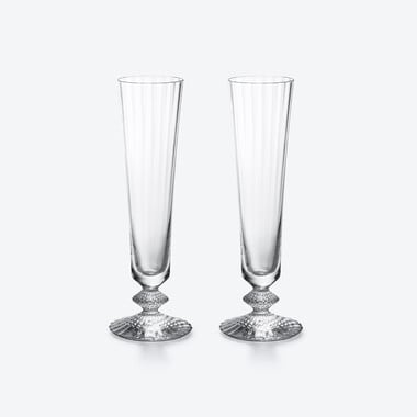 Mille Nuits Flutes Baccarat, Champagne flute in Crystal Clear