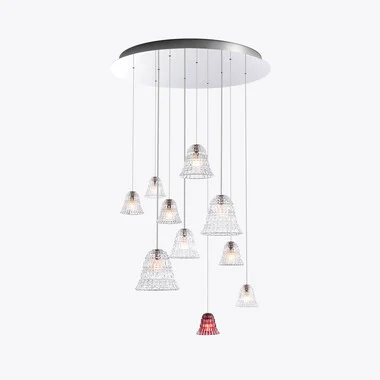 뉴 앤티크 샹들리에 라지 사이즈 L (10L) (New Antique Chandelier L) Baccarat, 클리어 크리스탈로 만든