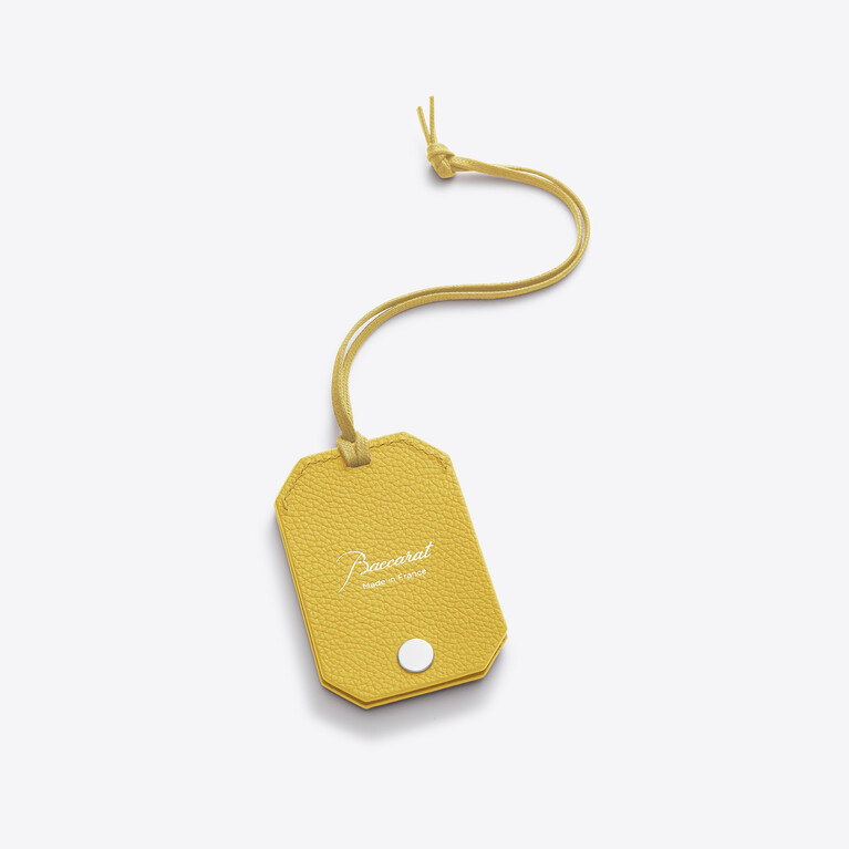 Etiqueta Octogone Baccarat en Cuero Yellow Ver 1