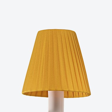 Z&eacute;nith Lampshade Baccarat in Yellow Taffeta
