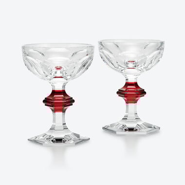 Harcourt 1841 Coupes Baccarat, Champagne coupe in Crystal Red