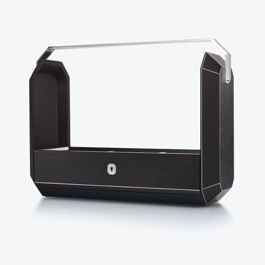 Octogone Tantalus Schwarze Eiche Baccarat in Schwarzem Holz