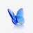 Lucky Butterfly Baccarat in Blue Crystal