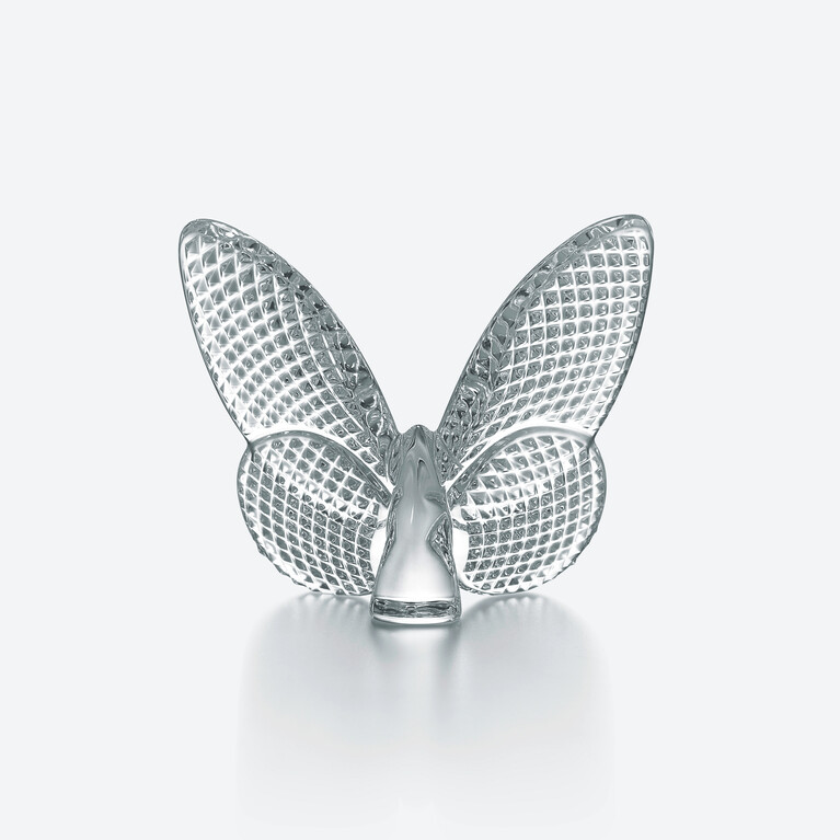 Papillon Porte-Bonheur Diamant Baccarat en Cristal Clair Voir 3